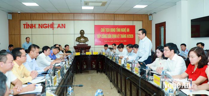 Quang cảnh phiên tiếp công dân. Ảnh: Thành Duy