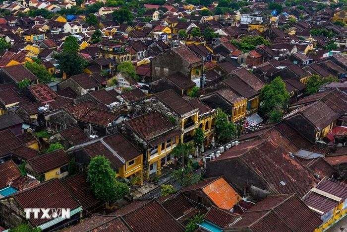 Giá trị của di sản không nằm ở một công trình đơn lẻ mà được tạo thành bởi cả một quần thể kiến trúc thống nhất. (Ảnh: Phạm Tuấn Anh/TTXVN)