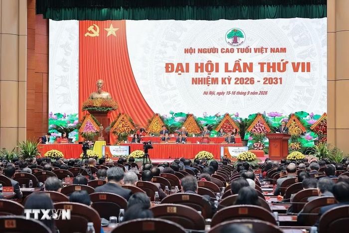Phiên trọng thể Đại hội Đại hội đại biểu toàn quốc Hội Người cao tuổi Việt Nam khóa VII nhiệm kỳ 2026-2031. (Ảnh: Lê Đông/TTXVN)