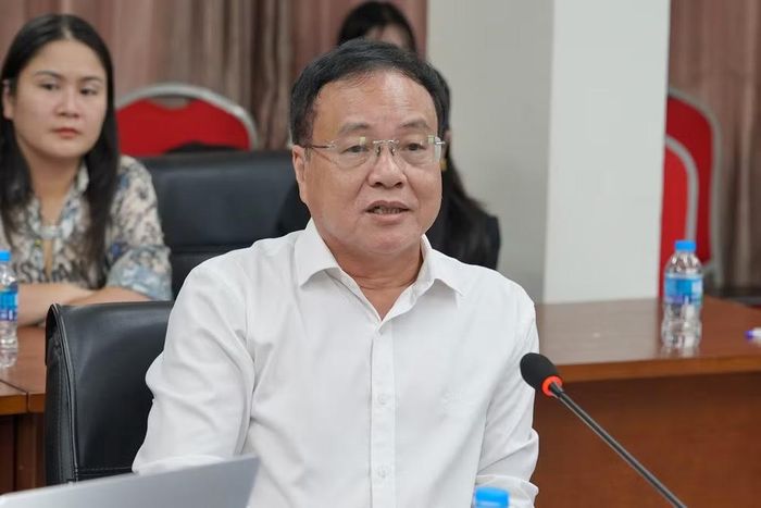 Ông Đàm Đức Biên, Phó Cục trưởng Cục Kinh tế Quản lý đầu tư xây dựng (Bộ Xây dựng) tham gia toạ đàm. (Ảnh: PV/Vietnam+)
