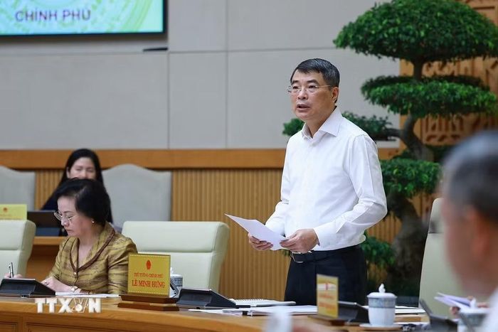 Thủ tướng Lê Minh Hưng chủ trì Phiên họp Chính phủ chuyên đề về xây dựng pháp luật tháng 9 năm 2026. (Ảnh: Dương Giang/TTXVN)