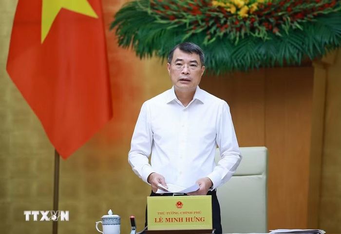 Thủ tướng Lê Minh Hưng chủ trì Phiên họp Chính phủ chuyên đề về xây dựng pháp luật tháng 9 năm 2026. (Ảnh: Dương Giang/TTXVN)