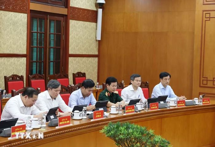 Các đại biểu tham dự Phiên họp thứ hai Thường trực Ban Chỉ đạo Trung ương về sửa đổi, bổ sung Điều lệ Đảng. (Ảnh: Thống Nhất/TTXVN)