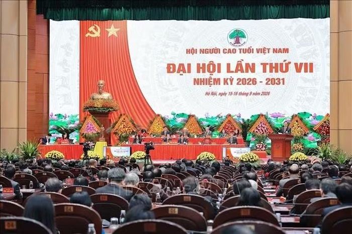 Phiên trọng thể Đại hội Đại hội đại biểu toàn quốc Hội Người cao tuổi Việt Nam khoá VII nhiệm kỳ 2026 - 2031. Ảnh: Lê Đông/TTXVN