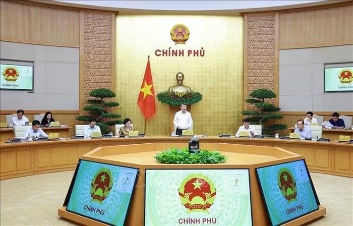 Thủ tướng Lê Minh Hưng chủ trì Phiên họp Chính phủ chuyên đề về xây dựng pháp luật tháng 9 năm 2026. Ảnh: Dương Giang/TTXVN
