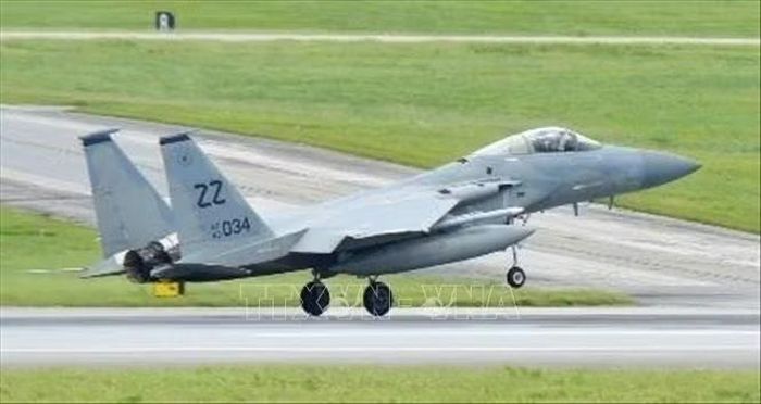 Máy bay chiến đấu F-15. Ảnh tư liệu: Kyodo/TTXVN
