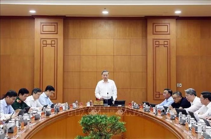 Tổng Bí thư, Chủ tịch nước Tô Lâm phát biểu chỉ đạo. Ảnh: Thống Nhất/TTXVN