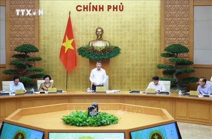 Thủ tướng Lê Minh Hưng chủ trì Phiên họp Chính phủ chuyên đề về xây dựng pháp luật tháng 9 năm 2026. Ảnh: Dương Giang/TTXVN.