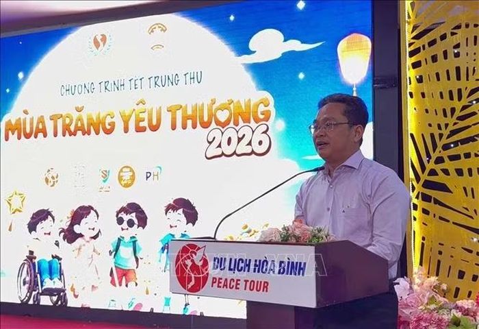 Ông Phạm Minh Tuấn, Phó Chủ tịch Ủy ban Mặt trận Tổ quốc Việt Nam TP Hồ Chí Minh phát biểu tại chương trình.