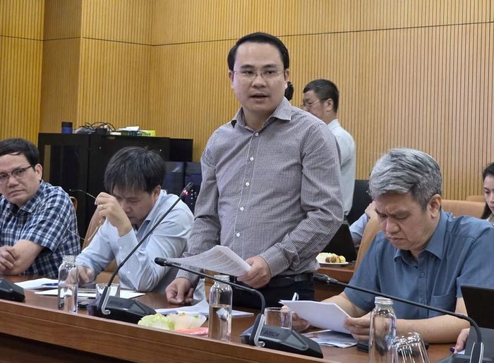 Phó Cục trưởng Cục Tài nguyên nước Ngô Mạnh Hà thông tin. Ảnh: Bích Hồng/Bnews/vnanet.vn
