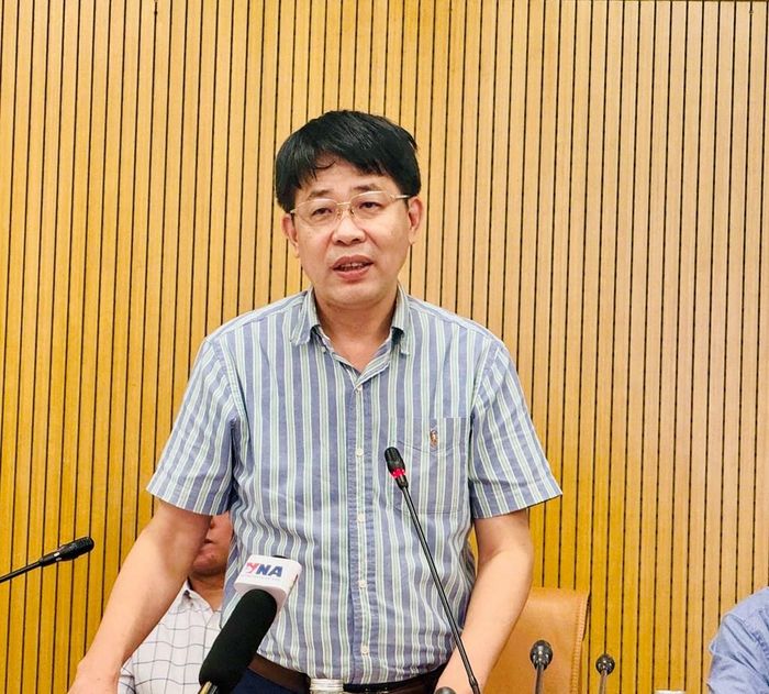 Mai Văn Phấn – Phó Cục trưởng Cục Quản lý đất đai đánh giá về tiến độ xây dựng cơ sở dữ liệu đất đai. Ảnh: Bích Hồng/Bnews/vnanet.vn 