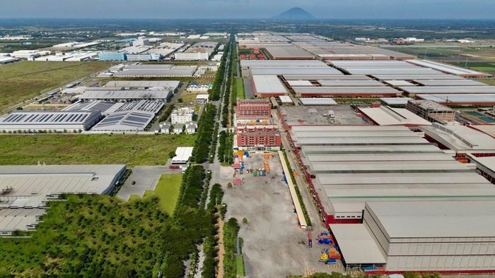 Khu công nghiệp Phước Đông, tỉnh Tây Ninh. Ảnh: VGR