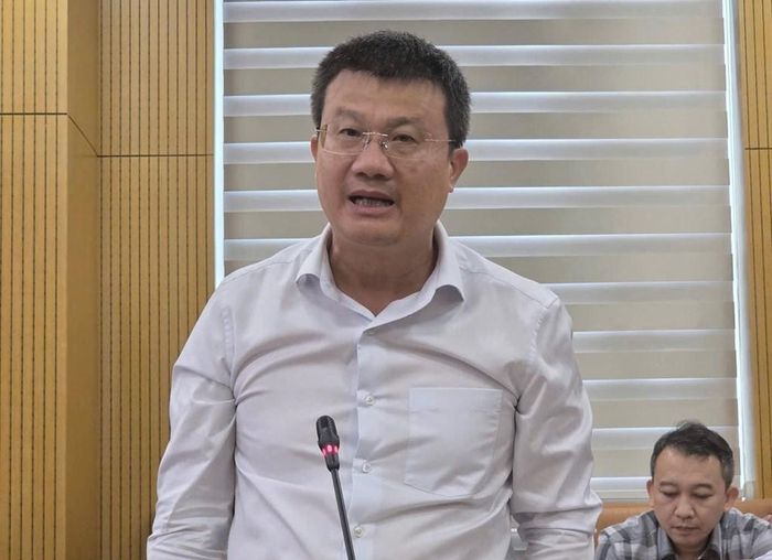 Phó Cục trưởng điều hành Cục Biến đổi khí hậu Nguyễn Tuấn Quang thông tin tại buổi họp báo. Ảnh: Bích Hồng/Bnews/vnanet.vn
