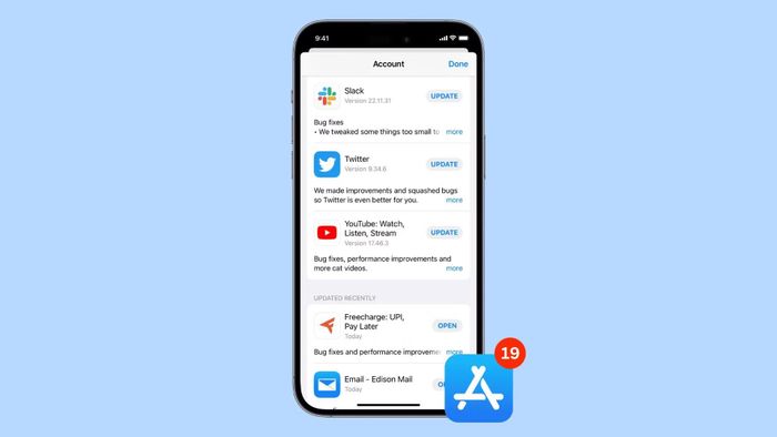 Không ít bản cập nhật được phát hành từ trước ngày iOS mới ra mắt, do đó nên cập nhật toàn bộ ứng dụng lên phiên bản mới nhất trước khi cài đặt iOS 27