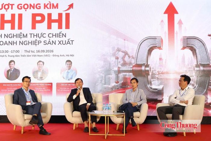 Hội thảo “Vượt gọng kìm chi phí – Kinh nghiệm thực chiến cho doanh nghiệp sản xuất”.