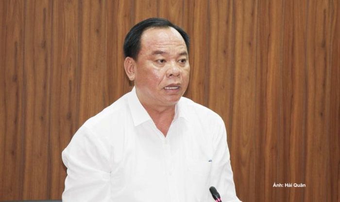 Phó Bí thư Thành ủy Đồng Nai Võ Tấn Đức phát biểu chỉ đạo tại buổi làm việc.