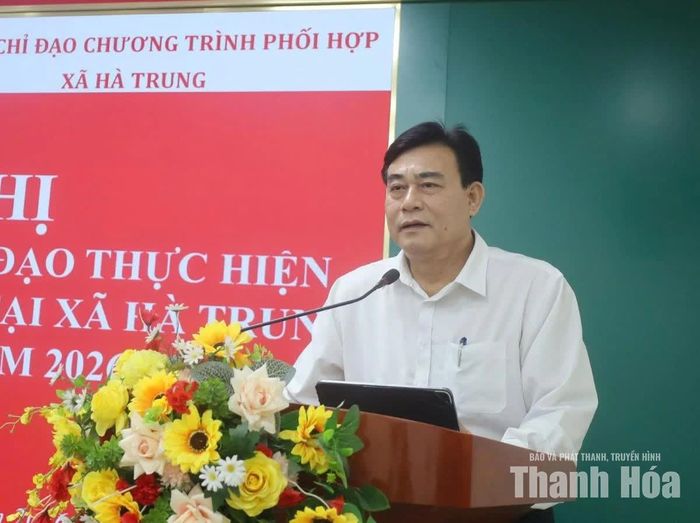 Chủ tịch Hội Nông dân tỉnh Nguyễn Quốc Tiến kết luận buổi kiểm tra.