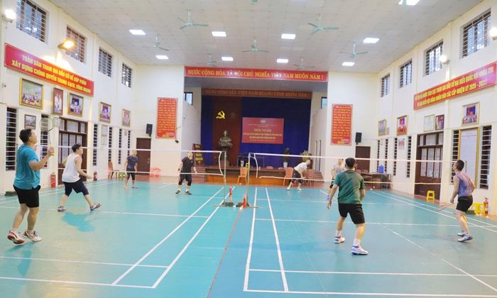 Người dân tổ dân phố Y Na, phường Kinh Bắc rèn luyện sức khỏe.