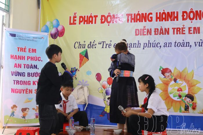 Trường Phổ thông Dân tộc bán trú THCS Pu Nhi chú trọng tổ chức hoạt động trải nghiệm, diễn đàn trẻ em, góp phần xây dựng môi trường giáo dục an toàn, toàn diện.