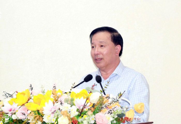 Phó Bí thư Thành ủy, Chủ tịch UBND thành phố Nguyễn Văn Út phát biểu tại chương trình. Ảnh: Nga Sơn