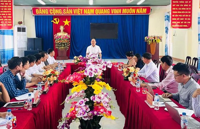Quang cảnh buổi làm việc. Ảnh: P.D