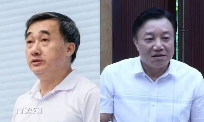 Ông Trần Văn Thuấn (trái) và ông Nguyễn Huy Ngọc. Nguồn: TTXVN