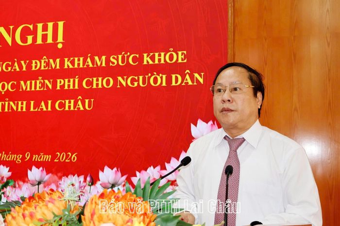 Đồng chí Tống Thanh Hải - Phó Chủ tịch Thường trực UBND tỉnh phát biểu chỉ đạo tại hội nghị.