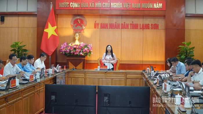 Đồng chí Trần Thanh Nhàn, Phó Chủ tịch UBND tỉnh chủ trì cuộc họp