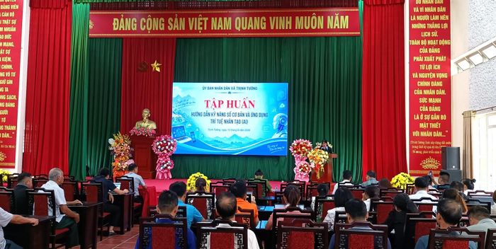 Quang cảnh lớp tập huấn.