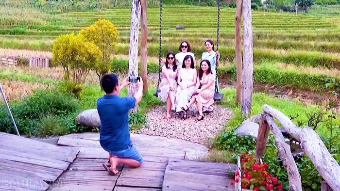 Cảnh quan thiên nhiên tạo điểm nhấn cho du lịch xã Hạnh Phúc.