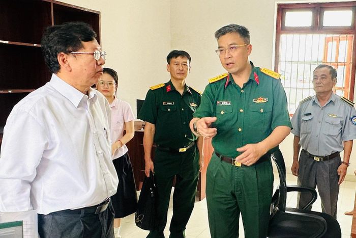 Đại tá Bùi Yên Tĩnh, Phó Cục trưởng Cục Tác chiến, Trưởng đoàn tại buổi kiểm tra về IUU tại Lâm Đồng