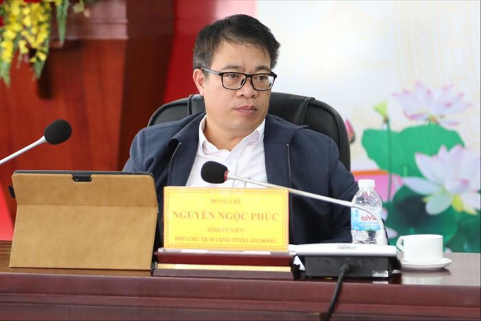 Đồng chí Nguyễn Ngọc Phúc, Tỉnh ủy viên, Phó Chủ tịch UBND tỉnh, Chủ tịch Hội đồng Sáng kiến tỉnh phát biểu tại cuộc họp