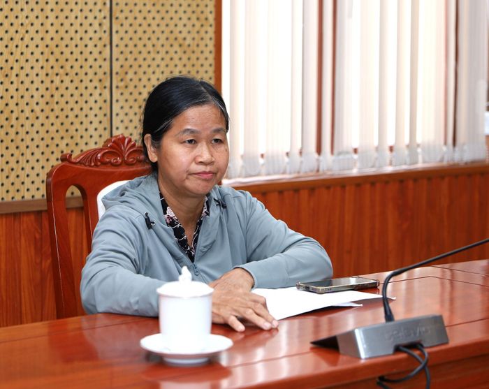 Bà Mạc Thị Thoan, công dân xã Đắk Wil