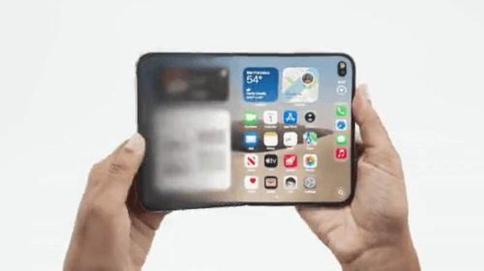 Hiệu ứng mở màn hình của iPhone Duo gây sốt.