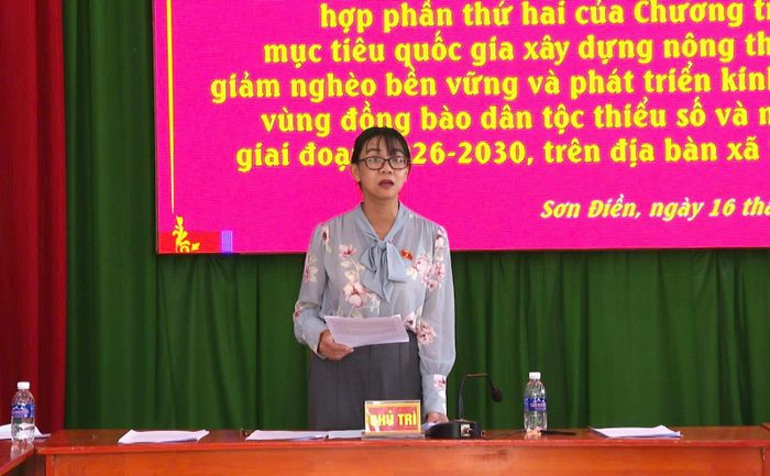 Bà Trịnh Thị Tú Anh, ĐBQH tỉnh Lâm Đồng, Ủy viên Ủy ban Khoa học, Công nghệ và Môi trường của Quốc hội kết luận buổi làm việc