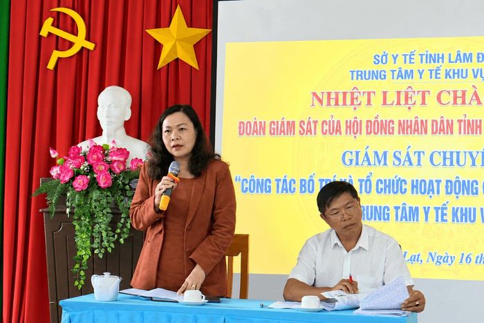 Tỉnh ủy viên, Phó Chủ tịch HĐND tỉnh Nguyễn Thị Thuận Bích phát biểu kết luận tại buổi giám sát