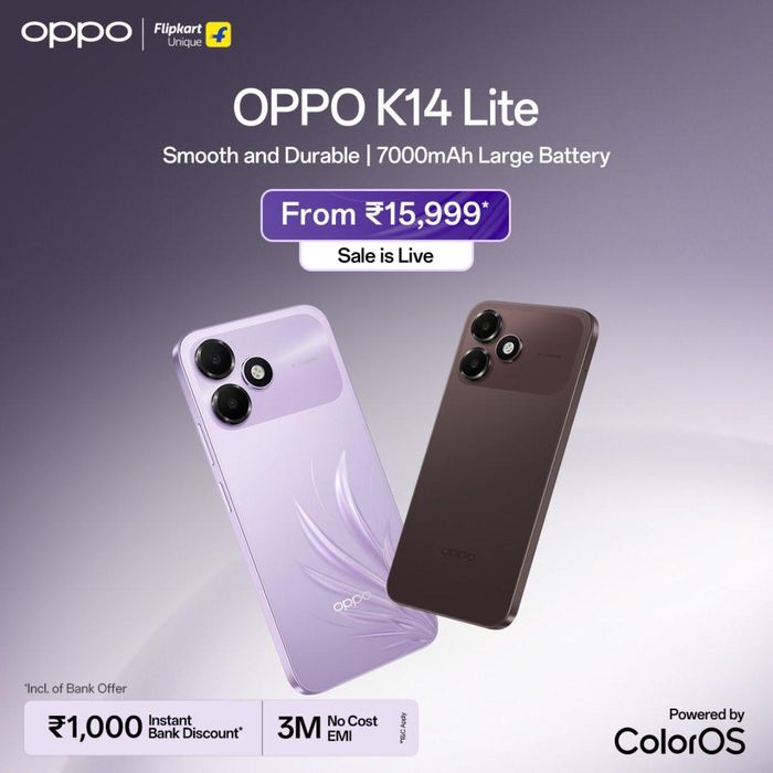 OPPO K14 Lite 4G có giá phải chăng