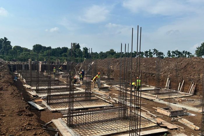 Dự án Trường Phổ thông nội trú liên cấp Tiểu học & THCS Đắk Wil đang được thi công