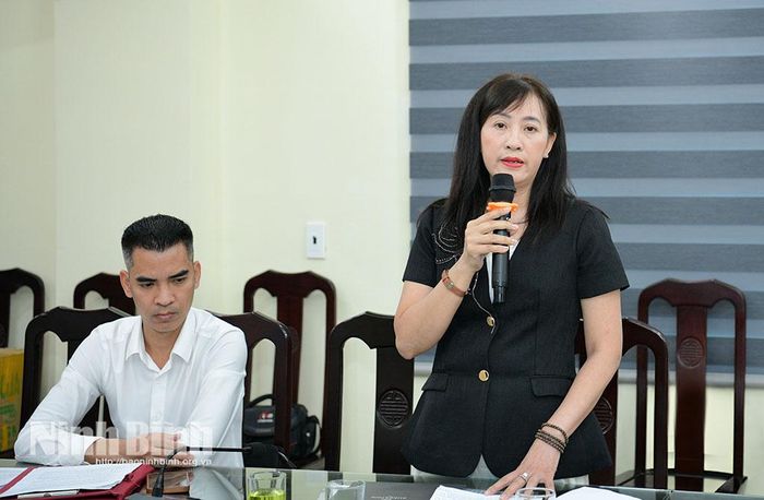 Đại diện HTX Thanh Nguyễn phát biểu tại hội nghị.