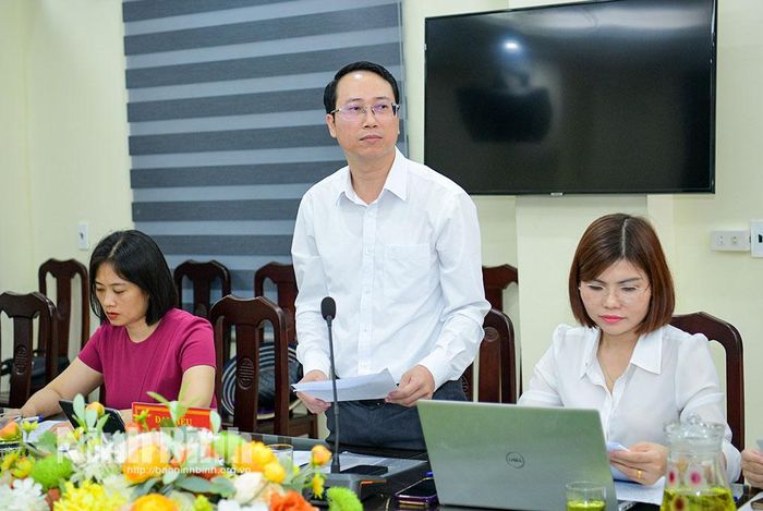 Đại diện lãnh đạo Sở Công thương phát biểu tại hội nghị.