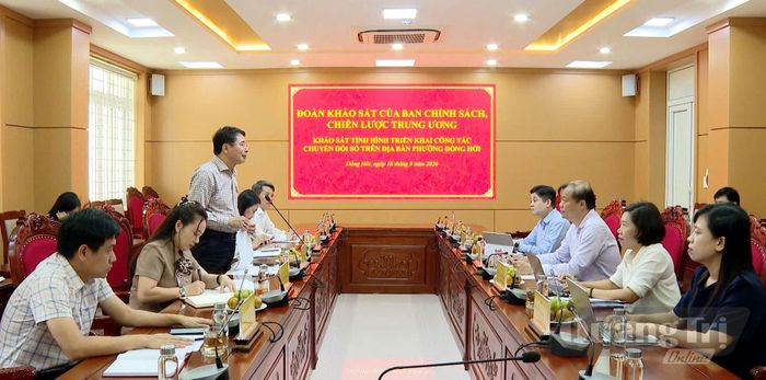Quang cảnh buổi làm việc - Ảnh: H.Tr