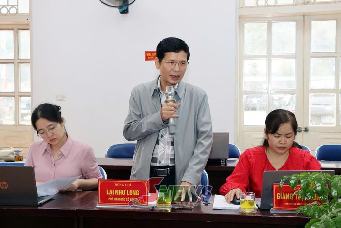 Lãnh đạo Sở Nội vụ phát biểu tại chương trình khảo sát.