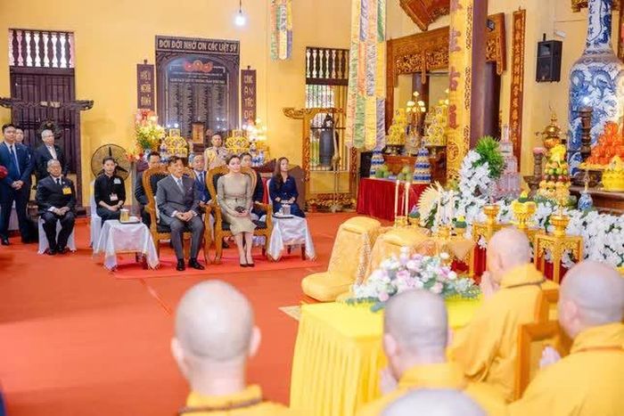 Buổi tiếp trọng thị Nhà vua và Hoàng hậu Thái Lan tại chùa Quán Sứ