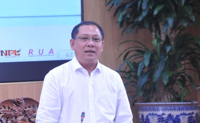 Ông Trần Chí Hùng, Phó chủ tịch UBND TP Cần Thơ góp ý Quy hoạch cần rà soát phương án vùng phát triển.