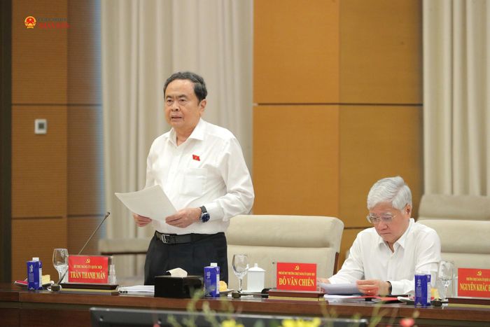 Chủ tịch Quốc hội Trần Thanh Mẫn phát biểu tại hội nghị