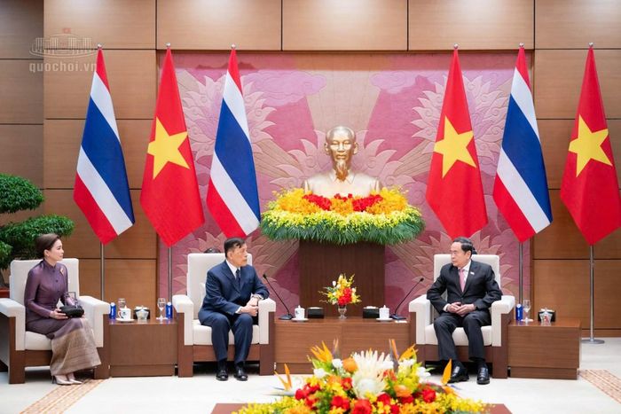 Quang cảnh cuộc hội kiến. Ảnh: CTTĐT Quốc hội