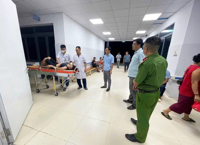 Nhờ sự hỗ trợ kịp thời của Công an xã Tam Thái, công dân đã qua cơn nguy kịch.