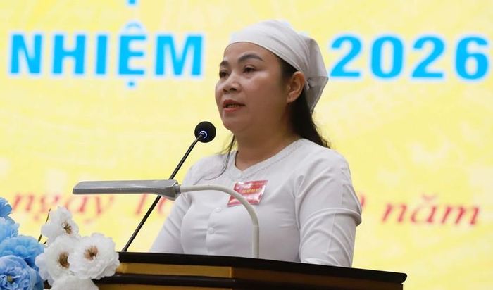 Bà Trương Thị Giang - Chủ tịch Hội Khuyến học xã Quỳ Hợp. Ảnh: Quốc Huy