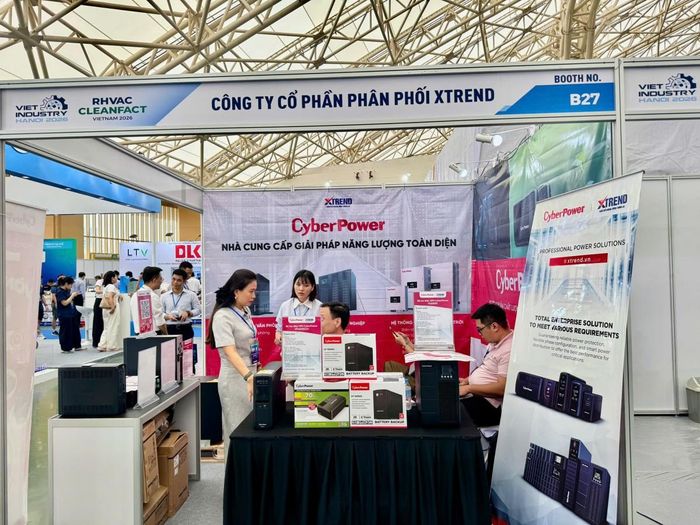 Gian hàng Cyber Power - nhà cung cấp giải pháp năng lượng toàn diện chuyên cung cấp các thiết bị lưu điện và hạ tầng nguồn điện chất lượng cao.