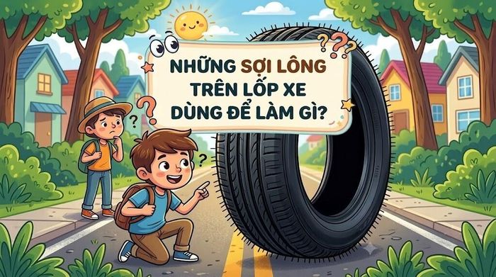 Những sợi lông trên lốp xe dùng để làm gì? ( Ảnh minh họa )